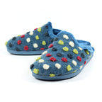 Montreal Mid Blue Mule Slipper