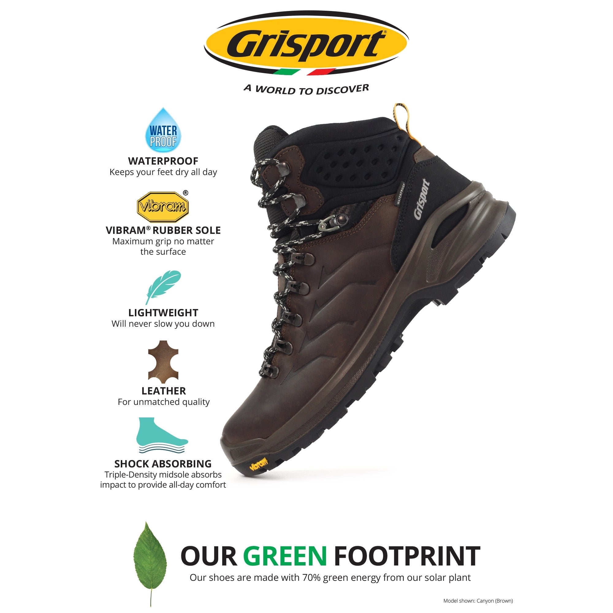 Canyon Brown Leather Boot