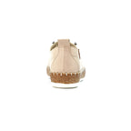 Evie Cream Leather Plimsoll