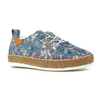 Iva Blue Leather Plimsoll