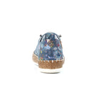 Iva Blue Leather Plimsoll