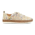Iva Cream Leather Plimsoll