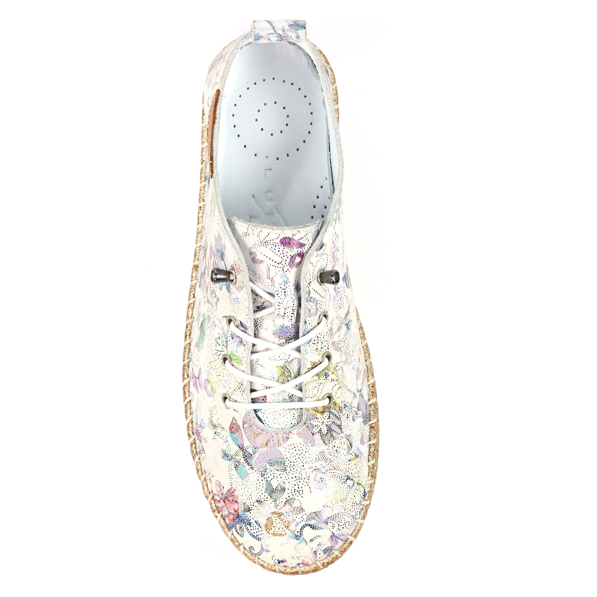 Iva White Leather Plimsoll