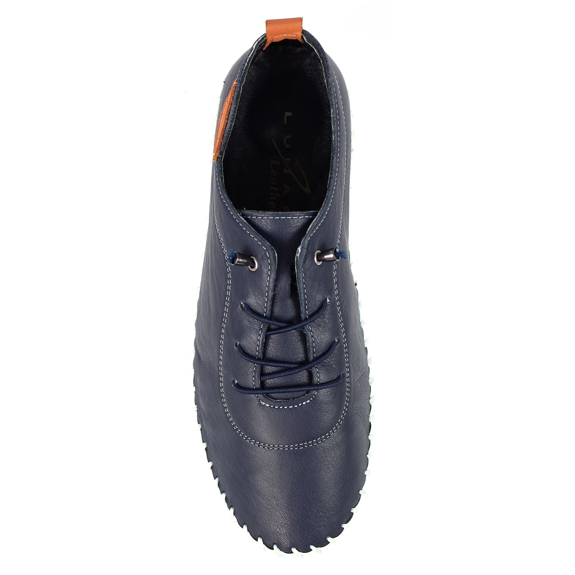 Flamborough Navy Leather Shoe