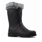 Norway Black Faux Fur-Lined Wellington