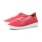 Flamborough Raspberry Leather Shoe