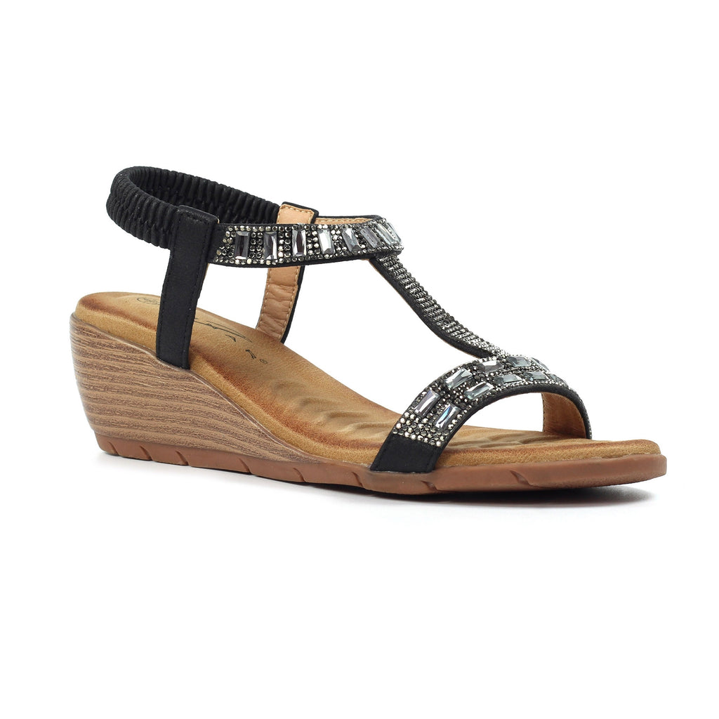 Macie Black Sandal
