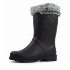 Norway Black Faux Fur-Lined Wellington