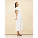 Jaden Navy Leather Sandal