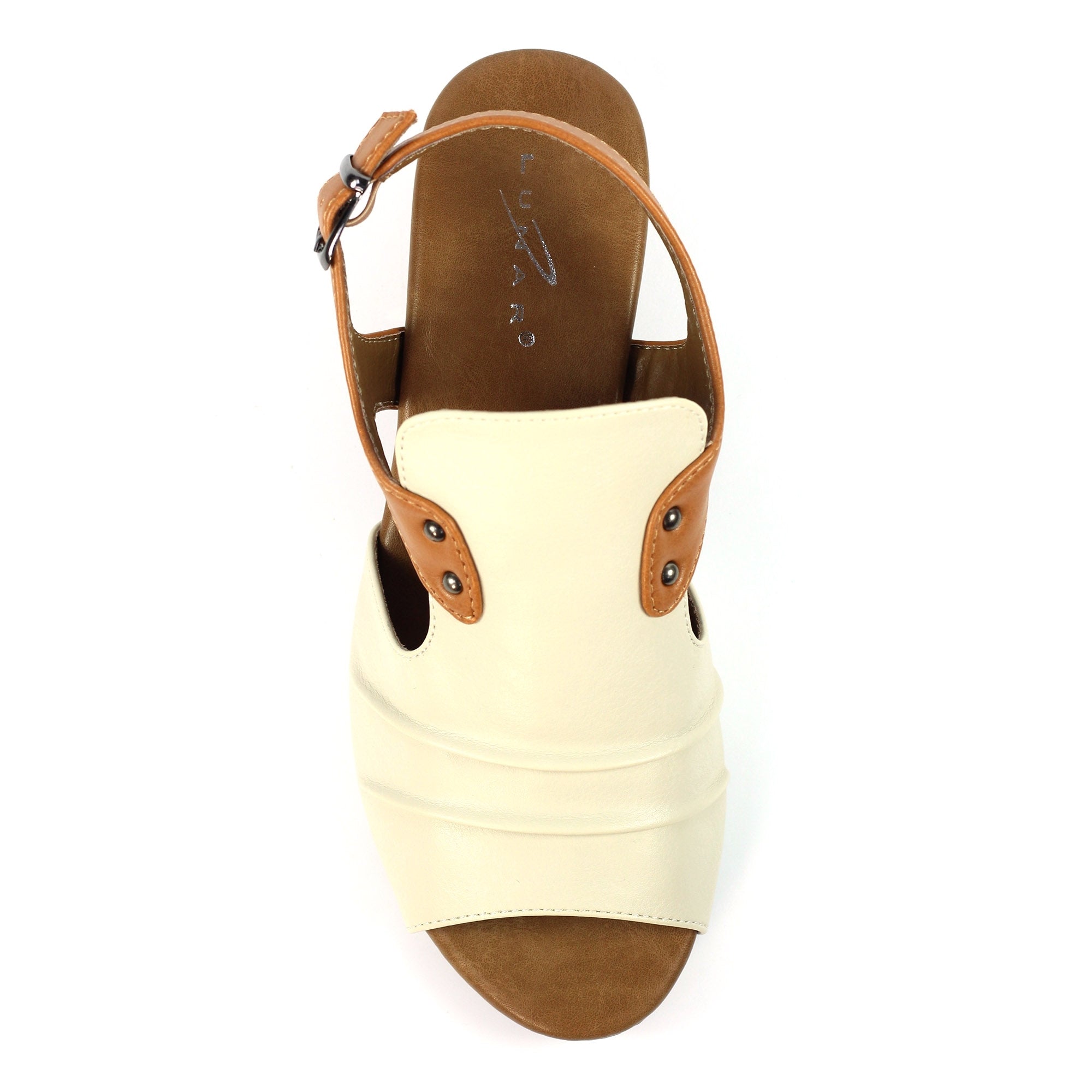 Jaden Beige Leather Sandal