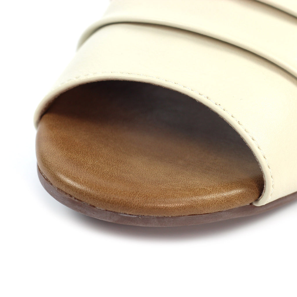 Jaden Beige Leather Sandal