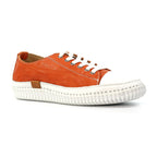 Truffle II Orange Leather Plimsoll