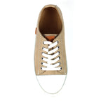Truffle II Stone Leather Plimsoll