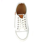 Truffle II White Leather Plimsoll