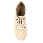 St. Ives Cream Leather Plimsoll