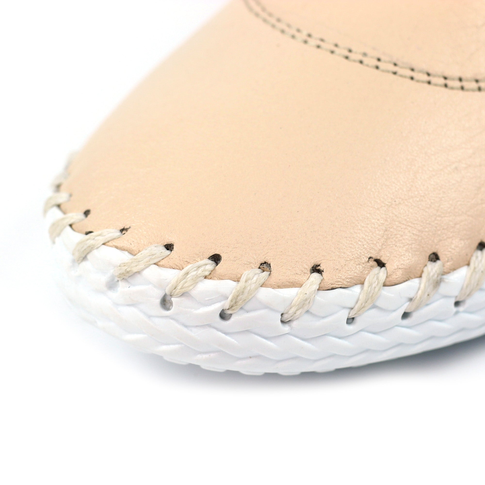 St. Ives Cream Leather Plimsoll