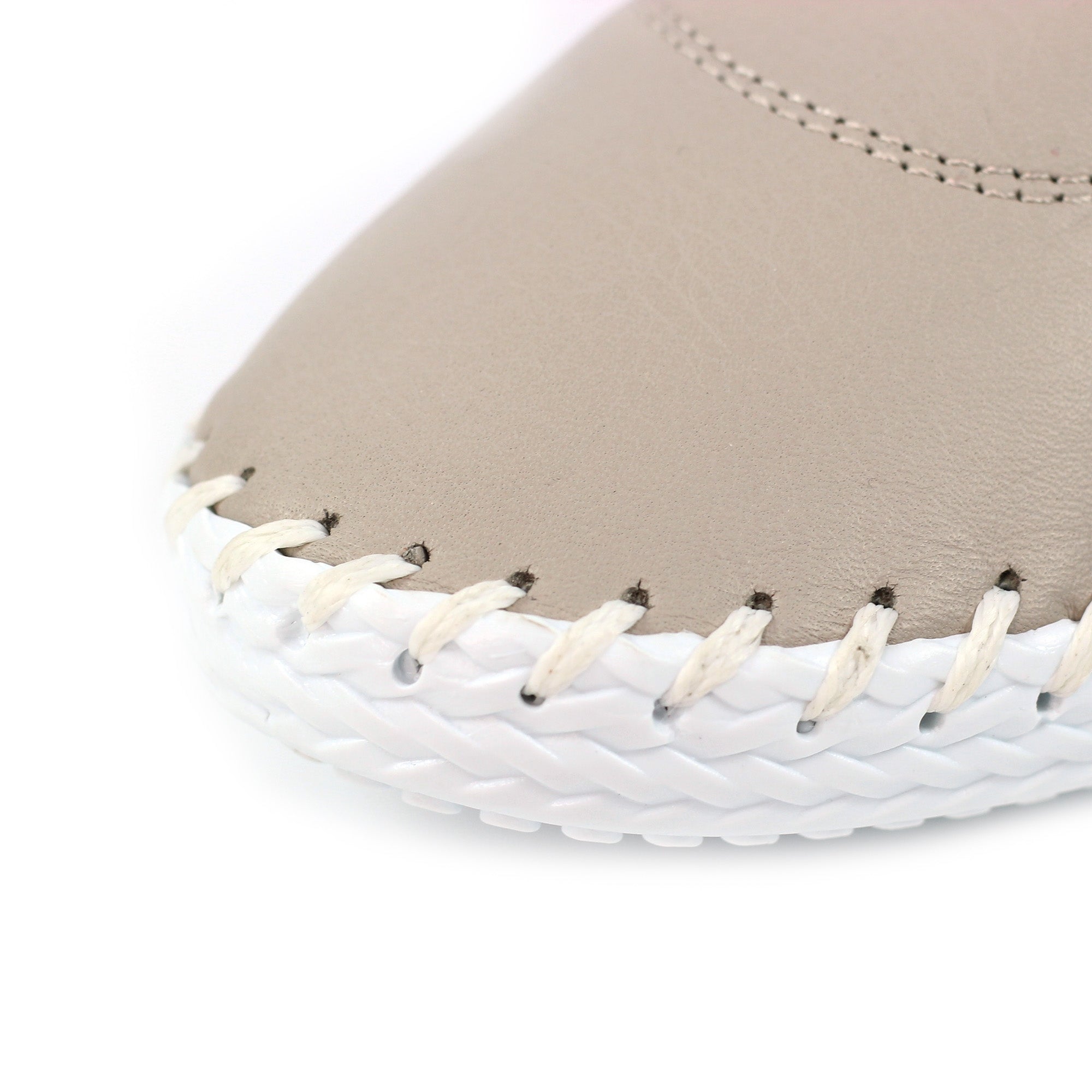 St. Ives Stone Leather Plimsoll