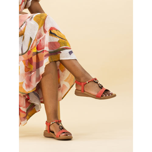 Brava Orange Sandal