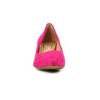 Abby Fuchsia Kitten Heel Court Shoe