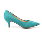 Abby Green Kitten Heel Court Shoe