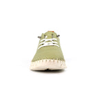 St Austell Khaki Leather Plimsoll