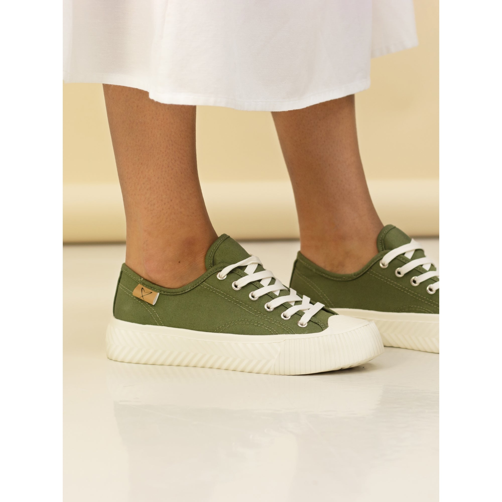 Jayne II Khaki Trainer