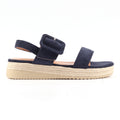 Amelia Navy Wedge Sandal