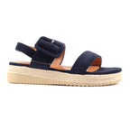 Amelia Navy Wedge Sandal