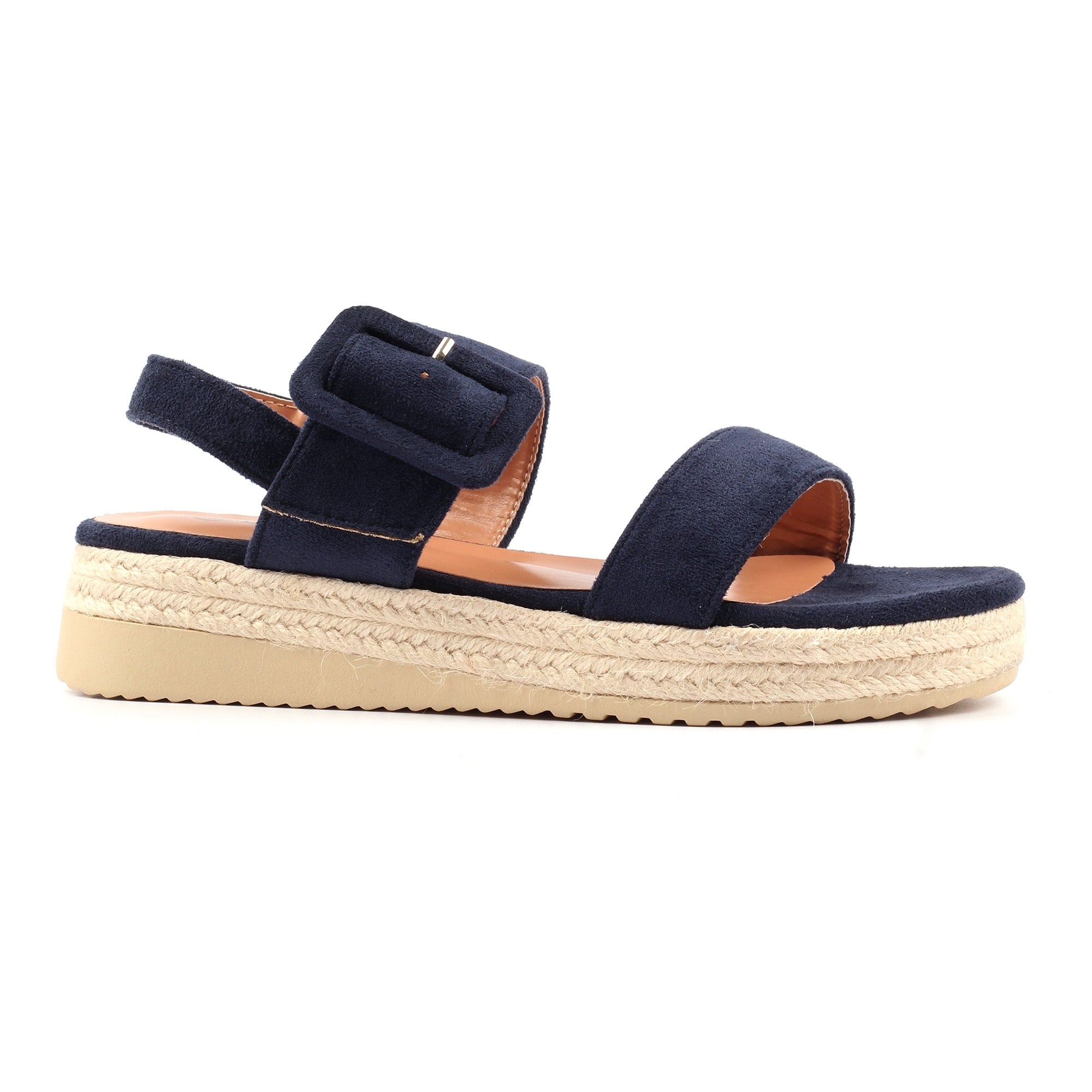Amelia Navy Wedge Sandal