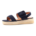 Amelia Navy Wedge Sandal