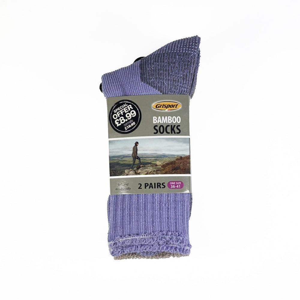 Ladies Bamboo 2 Pack Socks