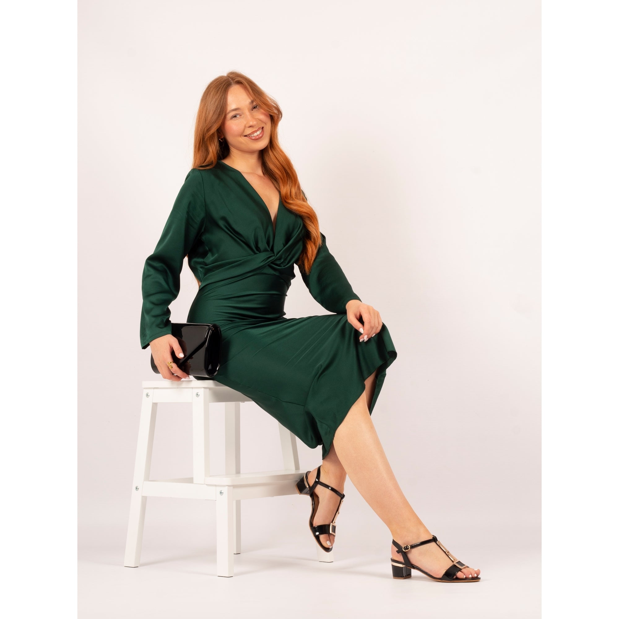 Blaze Black Patent Sandal