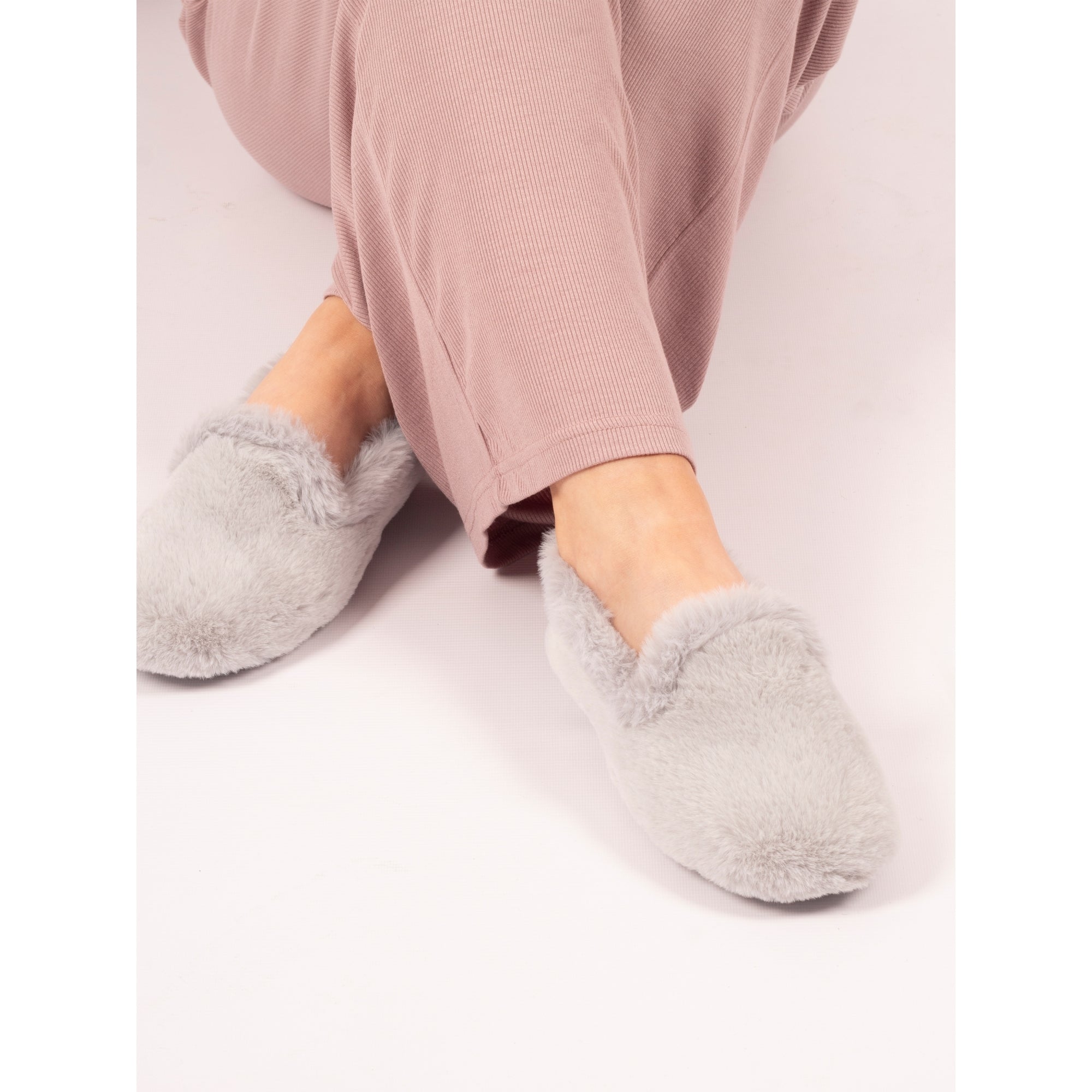 Bella Grey Slipper