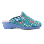 Harlow Teal Slipper