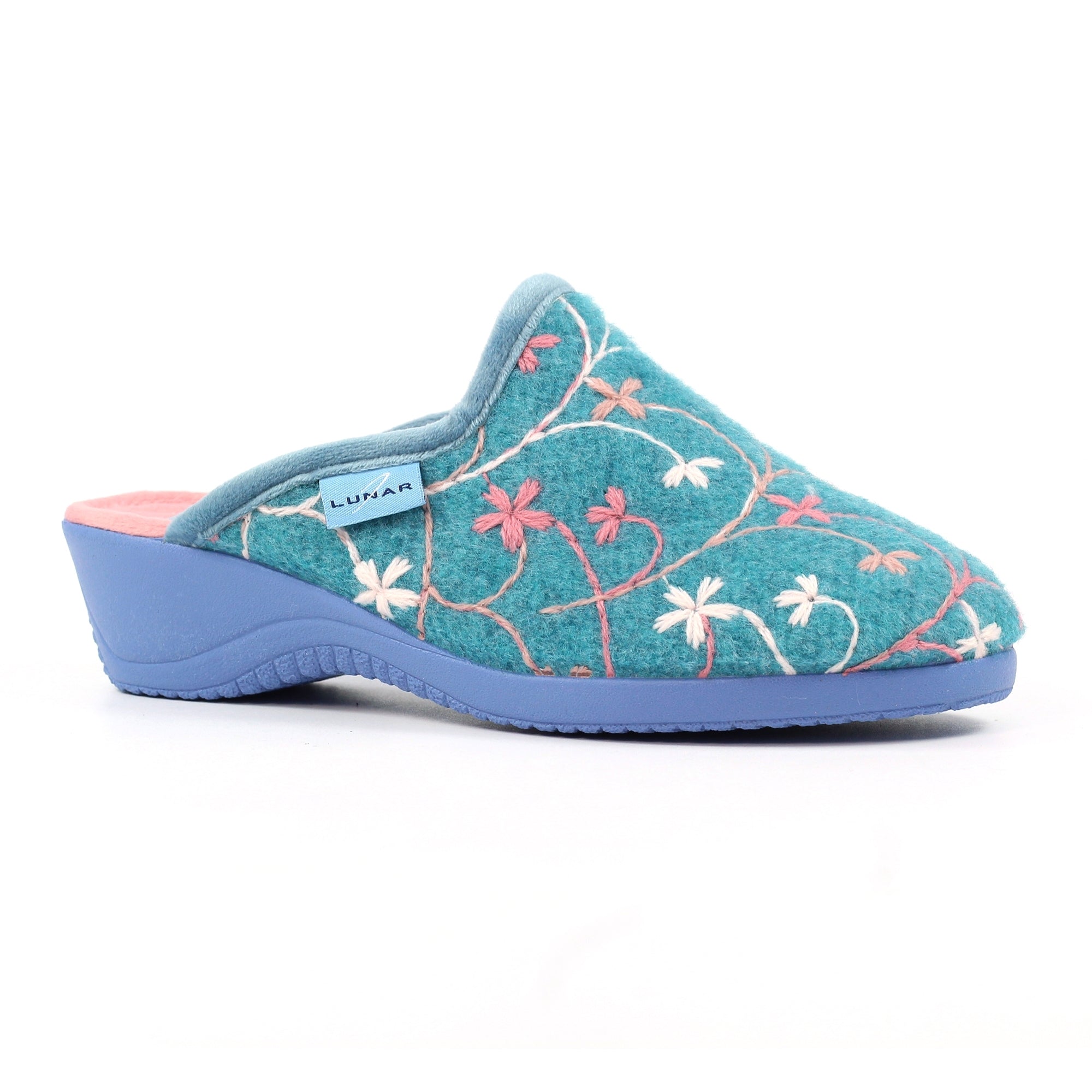 Harlow Teal Slipper