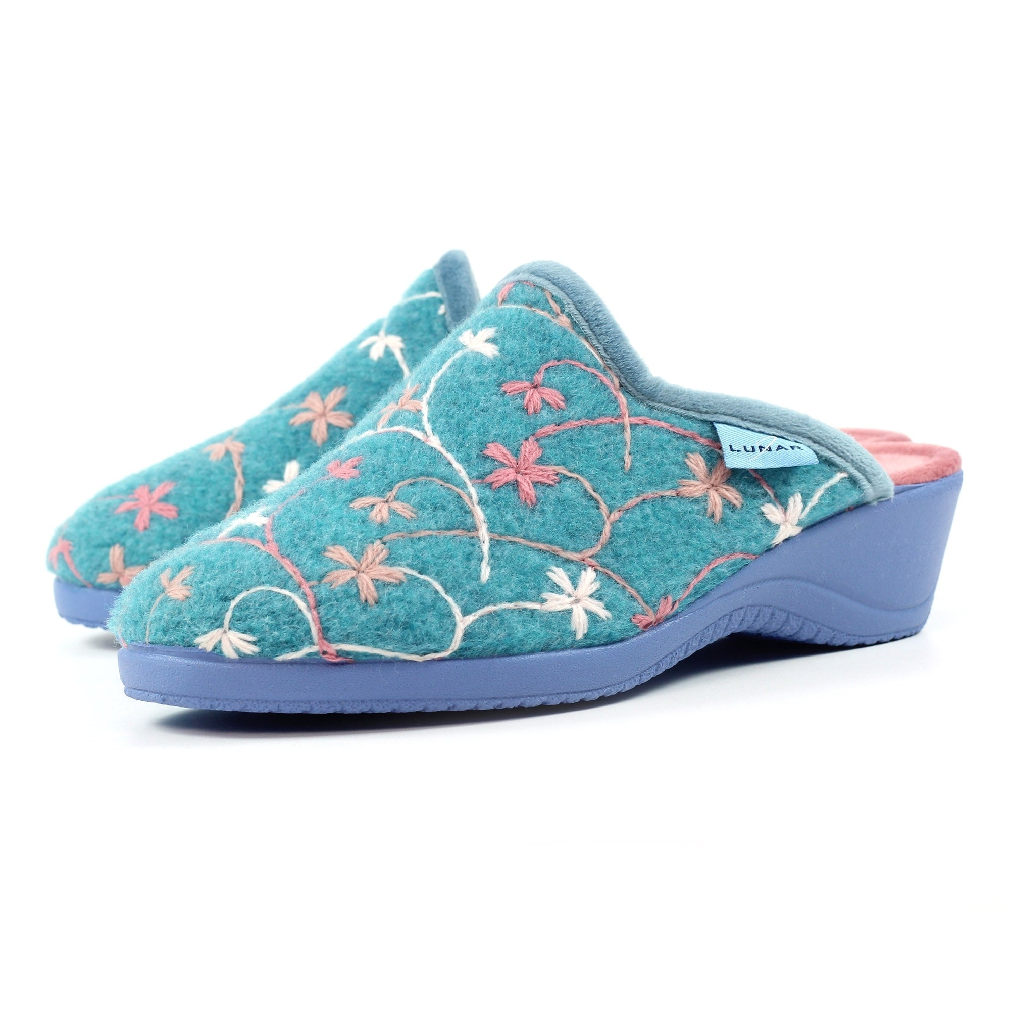 Harlow Teal Slipper