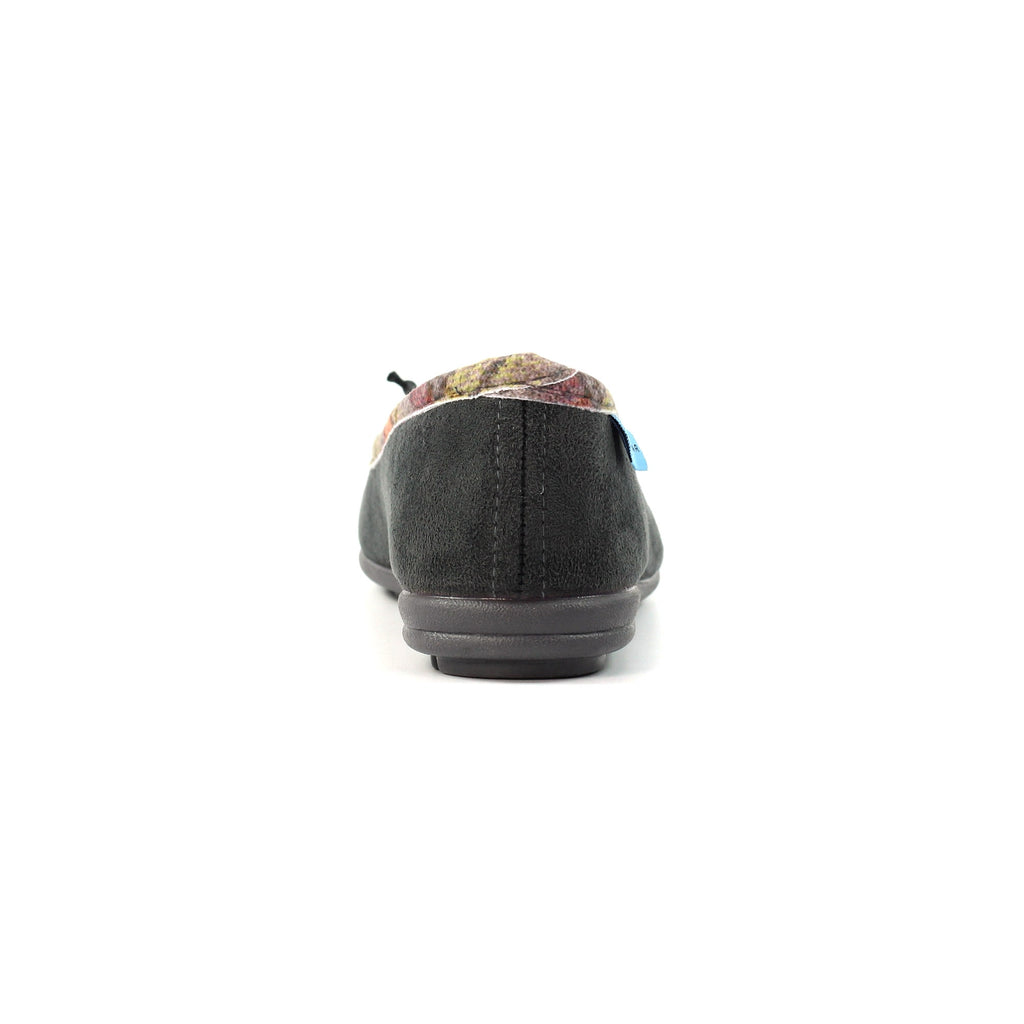 Bow Grey Pump Slipper
