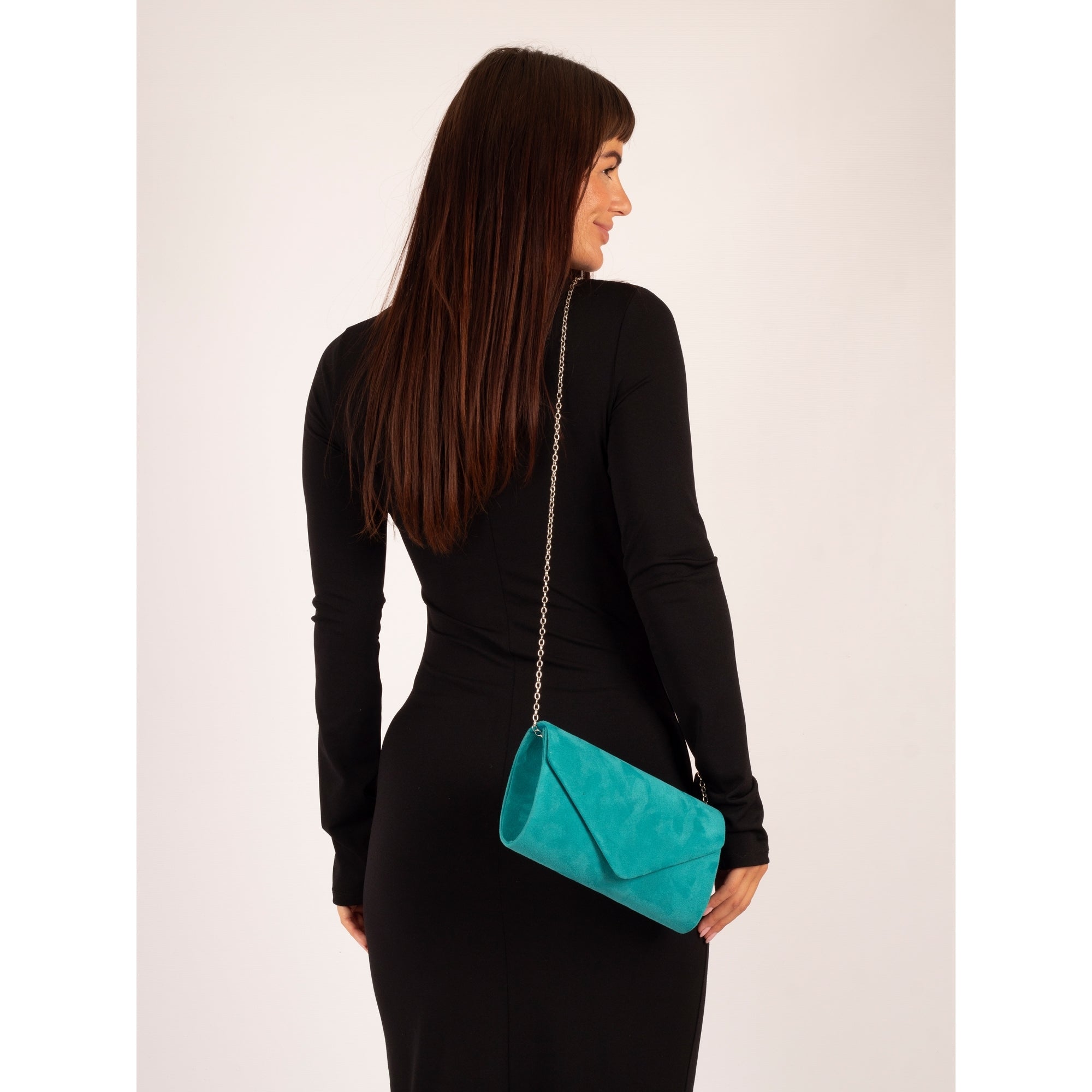 Abby / Amy Green Clutch Bag