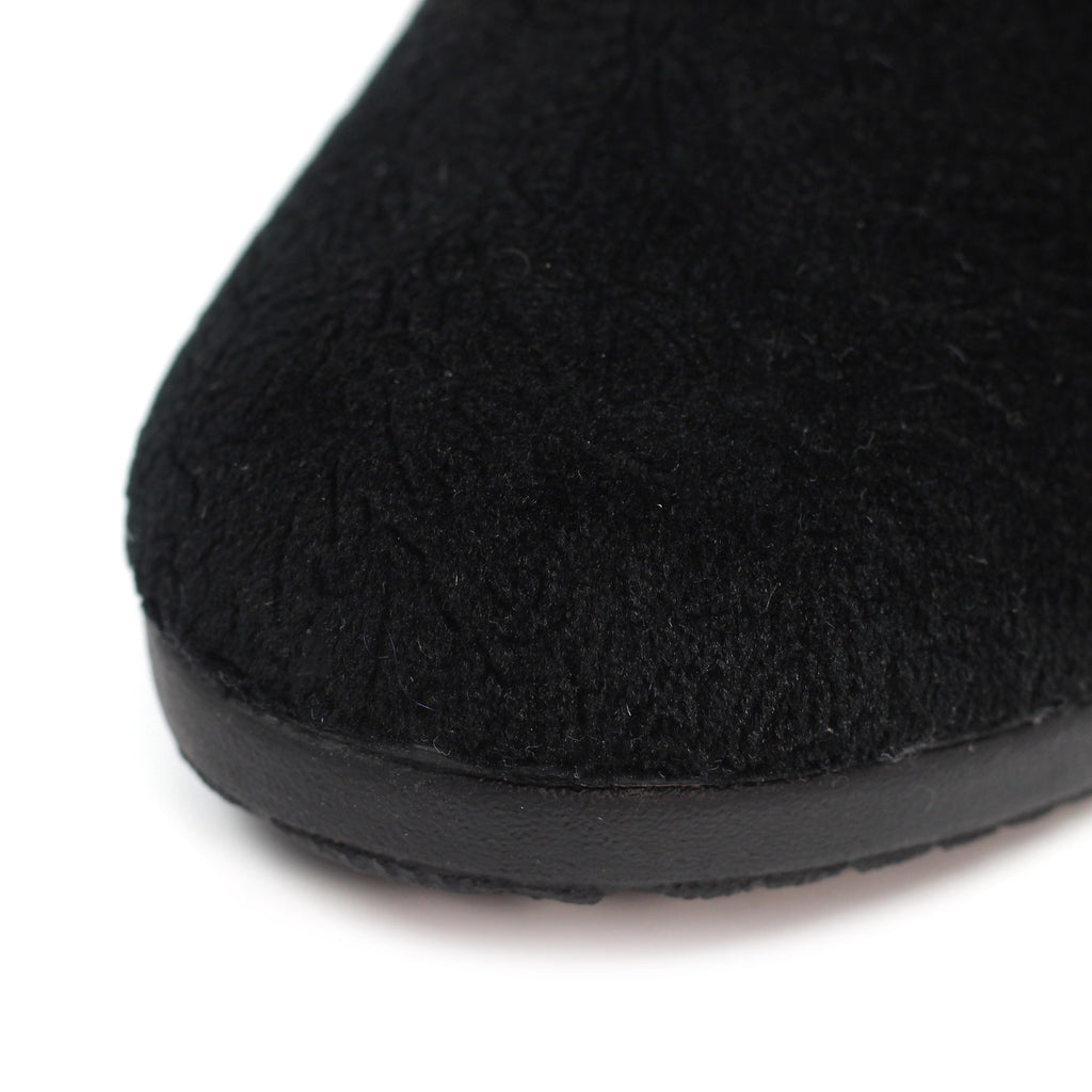 Audrey Black Mule Slipper