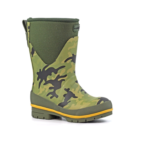 Splash Camo Junior Wellington