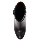 Shaw Black/Ocelot Ankle Boot