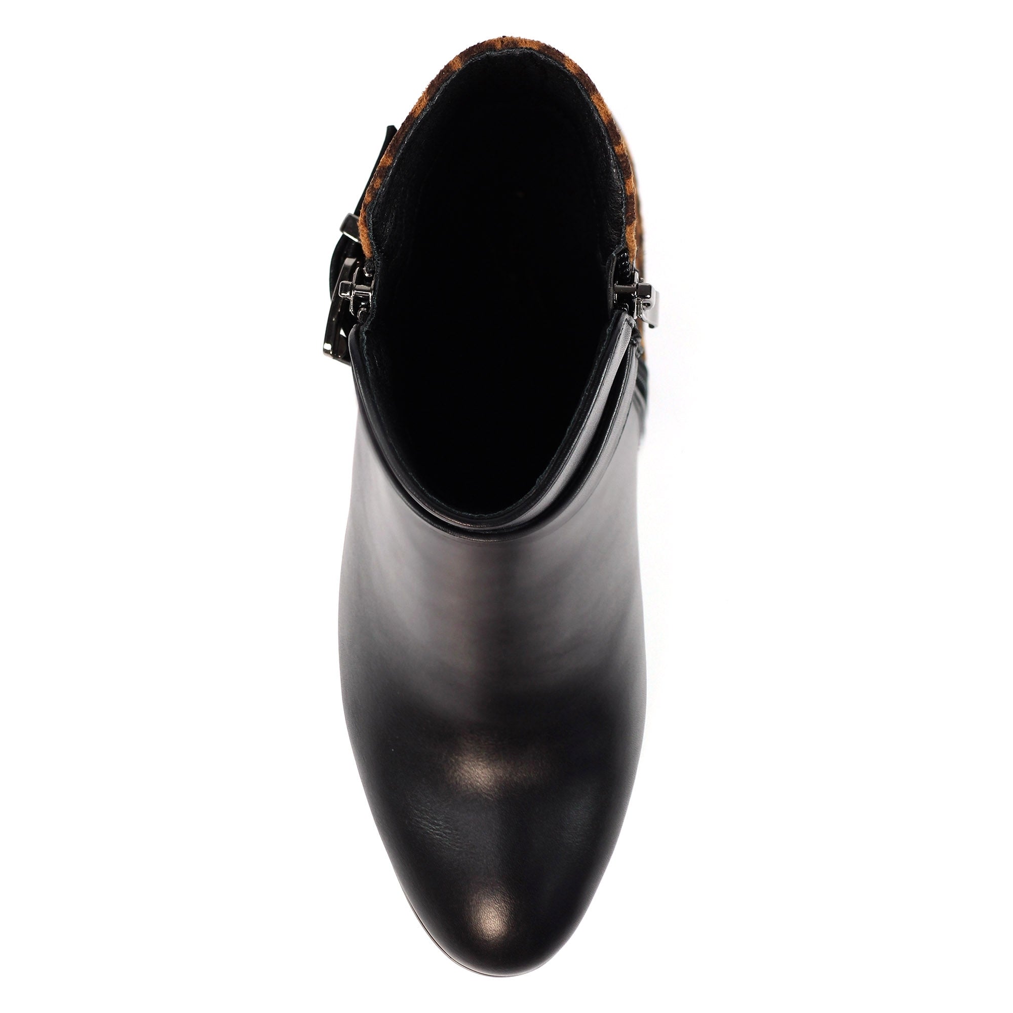 Shaw Black/Ocelot Ankle Boot