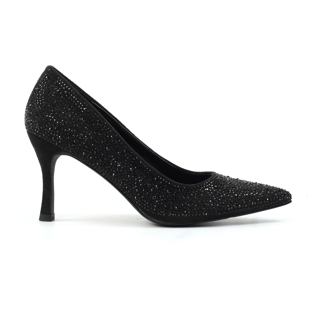 Renata Black Court Shoe