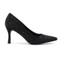 Renata Black Court Shoe