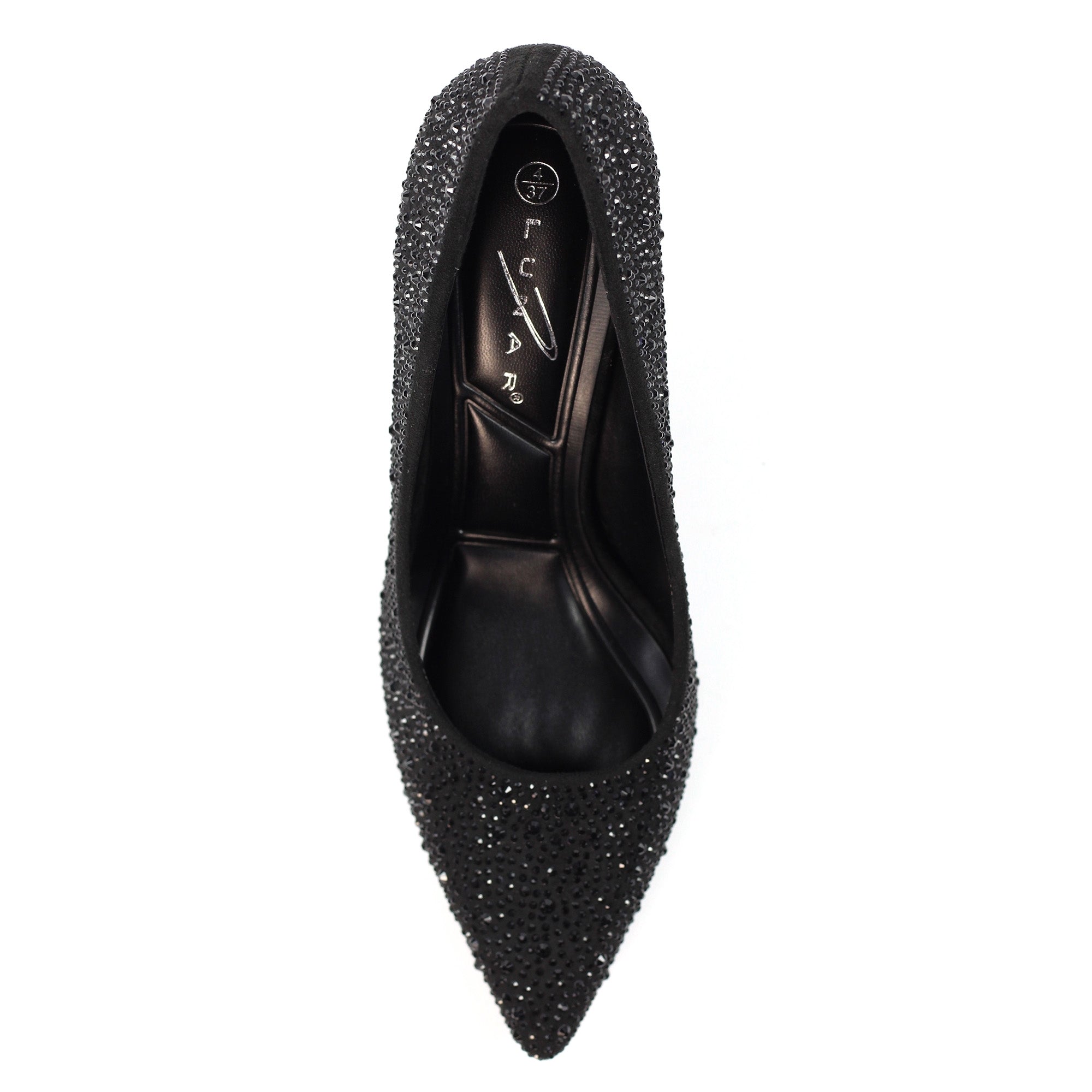 Renata Black Court Shoe