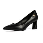 Phoebe Black Court Shoe