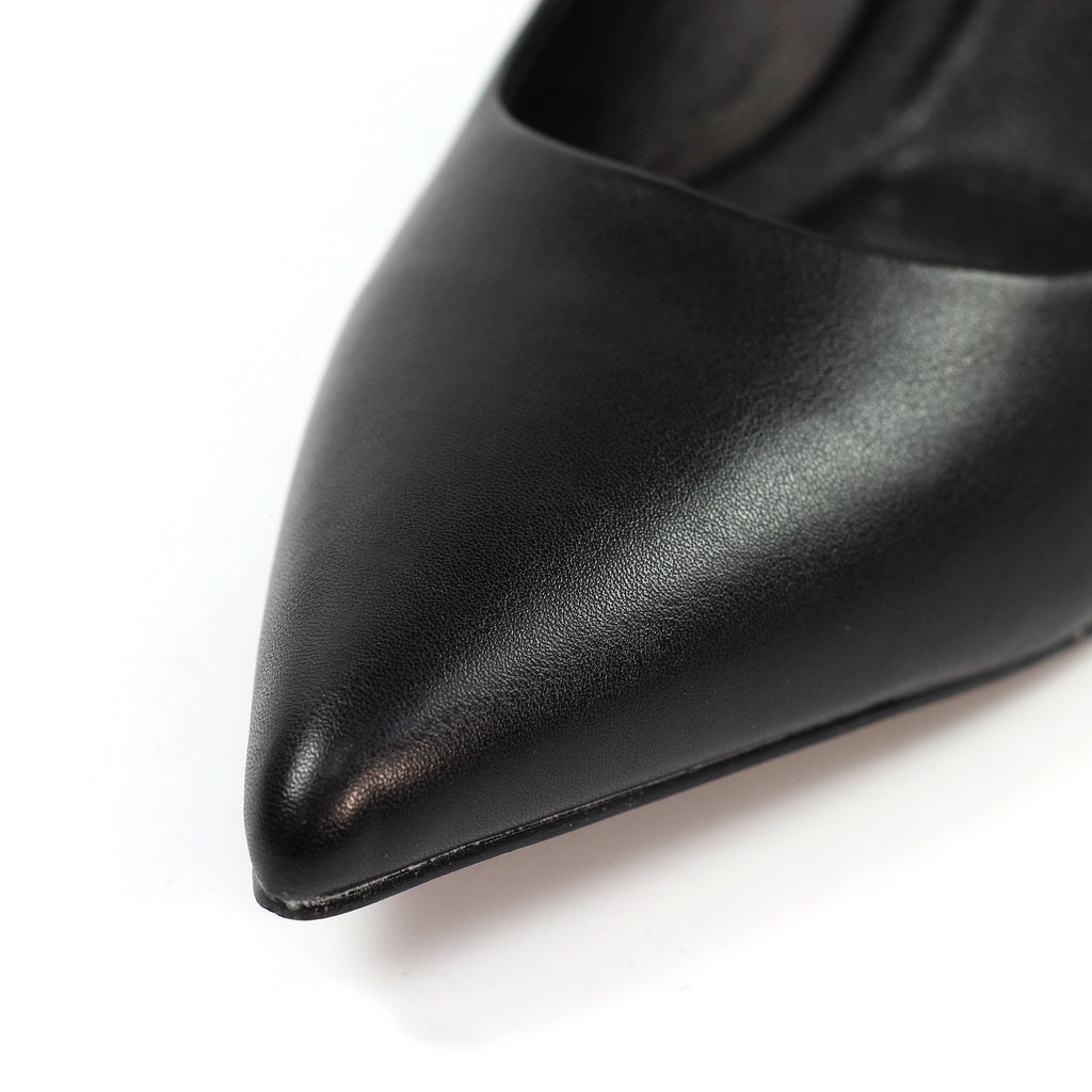 Phoebe Black Court Shoe