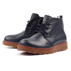Claire III Navy Leather Boot