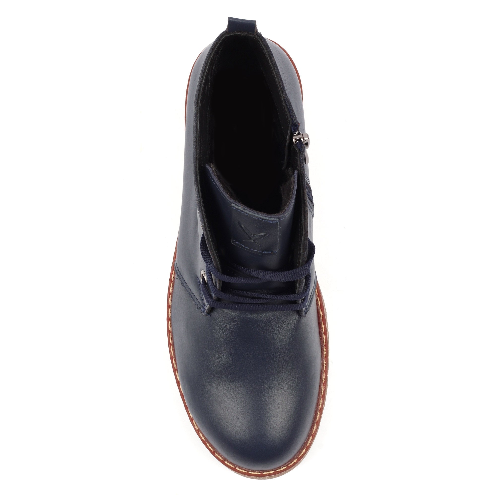 Claire III Navy Leather Boot
