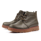 Claire III Olive Leather Boot